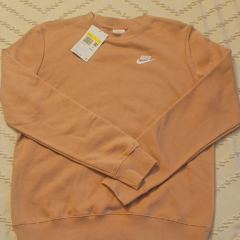 Women's Neutral Pink Crewneck Sweater